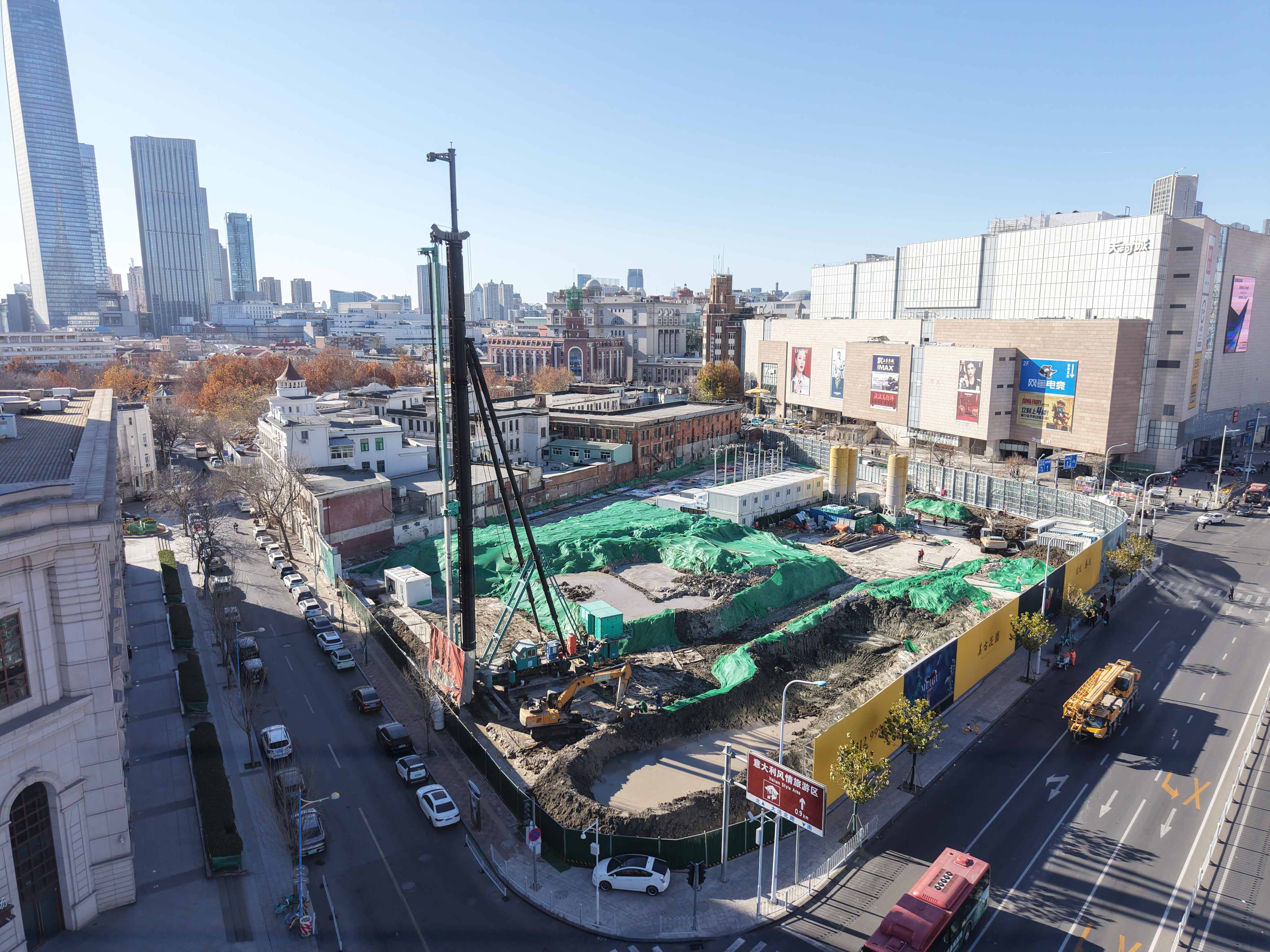上工机械MS系列双轮搅高效攻坚，助建天津市中心复杂地况下筑造坚实屏障！