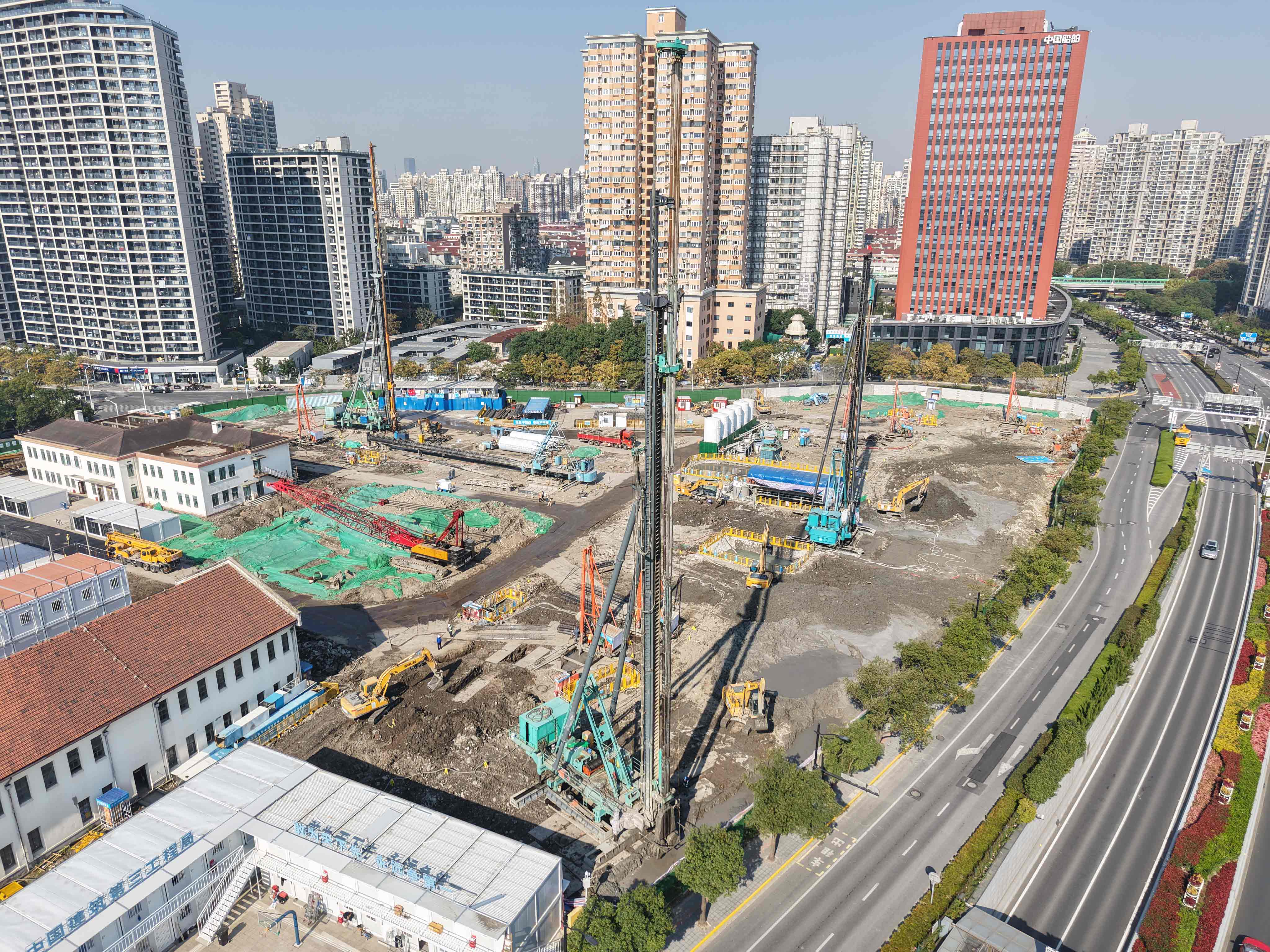 重大项目进行时!上工机械助力中国船舶上海科研基地建设! 重大项目进行时!上工机械助力中国船舶上海科研基地建设!