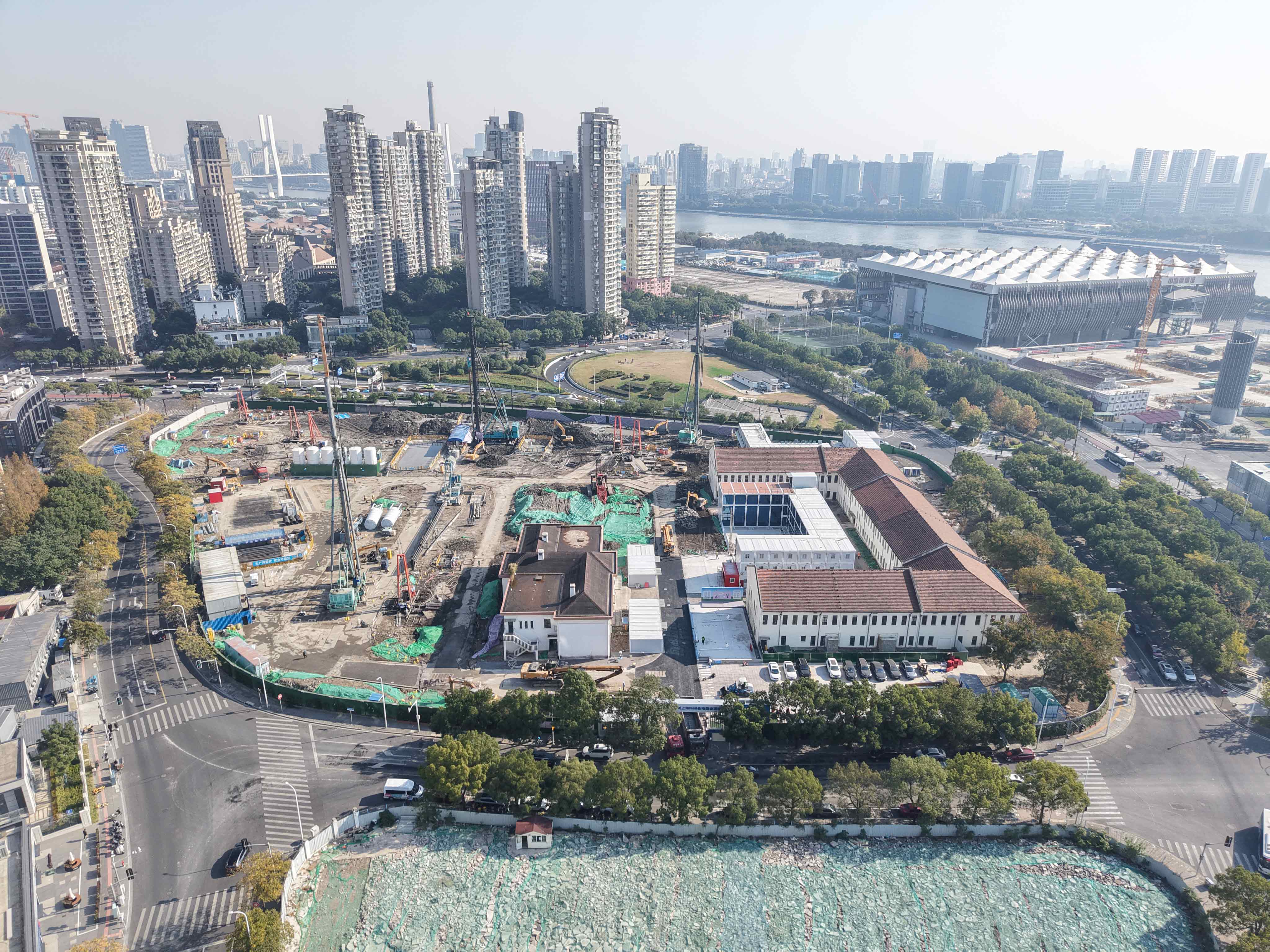 重大项目进行时！上工机械助力中国船舶上海科研基地建设！