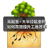 高起重+大半径起重机如何高效提升工地效率？