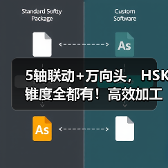 5轴联动+万向头，HSK锥度全都有！高效加工不设限