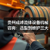 贵州成峰流体设备机械咨询:选型到维护三大实用方法 贵州成峰流体设备机械咨询:选型到维护三大实用方法