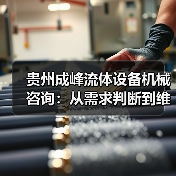 贵州成峰流体设备机械咨询:从需求判断到维护的实用经验 贵州成峰流体设备机械咨询:从需求判断到维护的实用经验