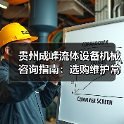 贵州成峰流体设备机械咨询指南:选购维护常见问题全解析 贵州成峰流体设备机械咨询指南:选购维护常见问题全解析