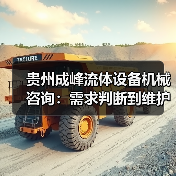 贵州成峰流体设备机械咨询:需求判断到维护的实用经验 贵州成峰流体设备机械咨询:需求判断到维护的实用经验
