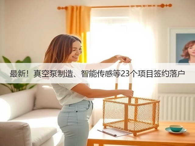 最新!真空泵制造、智能传感等23个项目签约落户 最新!真空泵制造、智能传感等23个项目签约落户