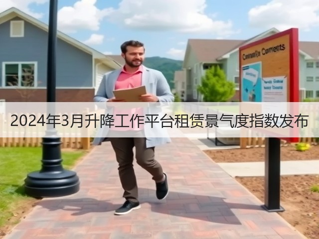 2024年3月升降工作平台租赁景气度指数发布 2024年3月升降工作平台租赁景气度指数发布