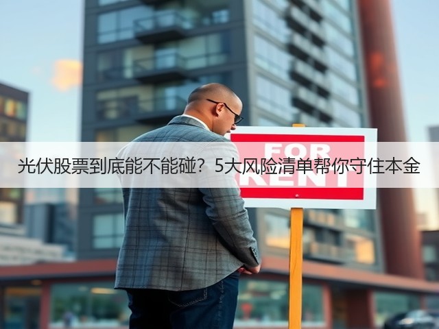 光伏股票到底能不能碰?5大风险清单帮你守住本金 光伏股票到底能不能碰?5大风险清单帮你守住本金