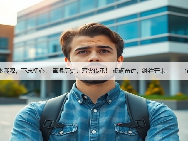 追本溯源，不忘初心！ 重温历史，薪火传承！ 砥砺奋进，继往开来！——企业