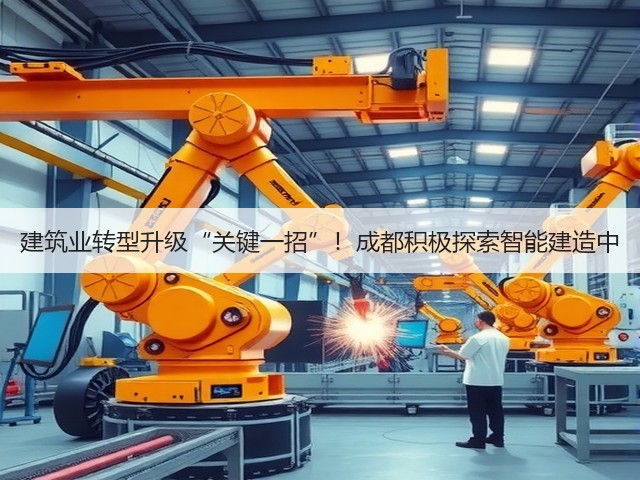 建筑业转型升级“关键一招”！成都积极探索智能建造中