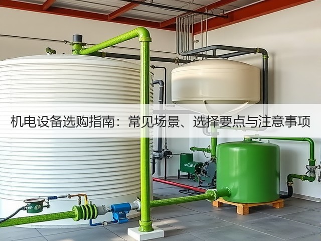 机电设备选购指南:常见场景、选择要点与注意事项 机电设备选购指南:常见场景、选择要点与注意事项