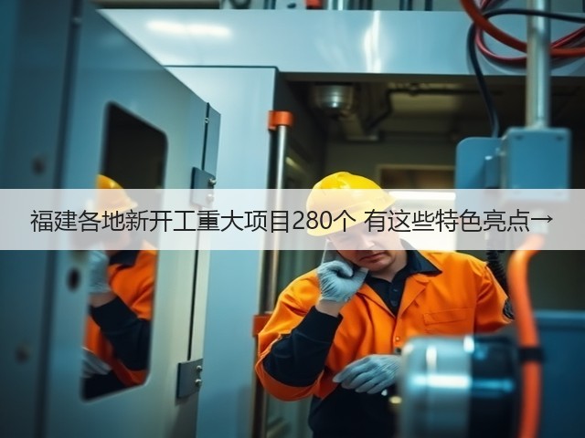 福建各地新开工重大项目280个 有这些特色亮点→